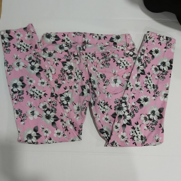 Aeropostale pink floral jegging, size: 5/6 - Picture 6 of 6